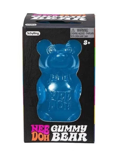 Nee Doh Gummy Bear squish toy in blue