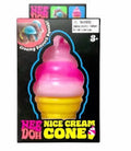 Nee Doh Nice Cream Cones pink squishy ice cream cone stress toy in box