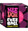 Nee Doh Fuzz Ball Flower Power pink fuzzy squishy stress toy in box