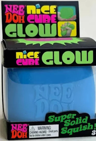 Nee Doh Nice Cube Glow blue packaging