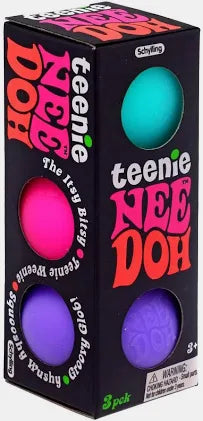 Teenie Nee Doh Groovy Glob Squishy Stress Balls – 3-Pack